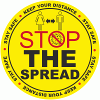 STOP The Spread Floor Sticker