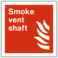Smoke Vent Shaft Sign
