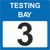 COVID-19 Testing Bay Signs