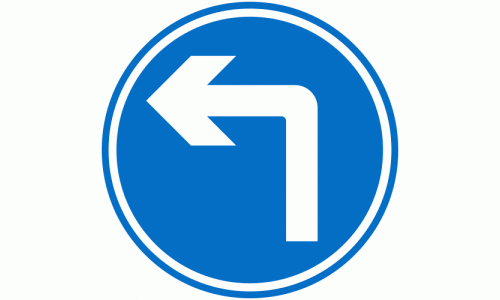 Turn left arrow social distancing anti-slip Floor Marker