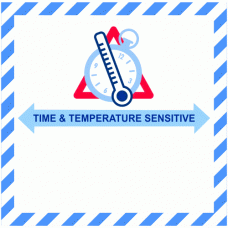Time & Temperature Sensitive BLANK Labels - 250 labels per roll