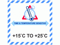 Temperature Sensitive +15C to +25C La...
