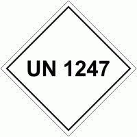 UN 1247 Package Labels - 250 labels per roll