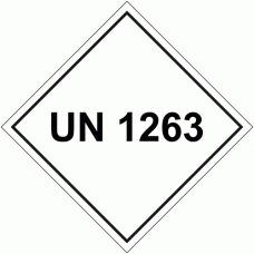 UN 1263 Package Labels - 250 labels per roll