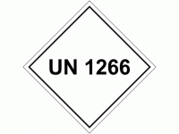 UN 1266 Package Labels - 250 labels p...