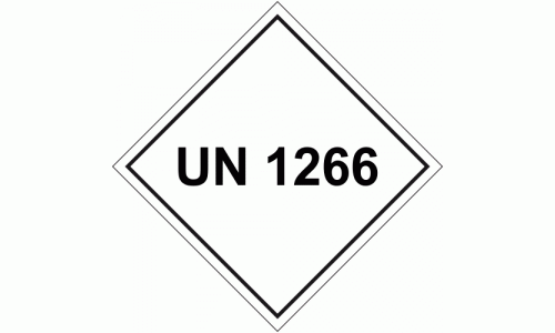 UN 1266 Package Labels - 250 labels per roll