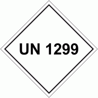 UN 1299 Package Labels - 250 labels per roll