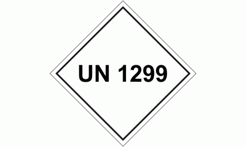 UN 1299 Package Labels - 250 labels per roll