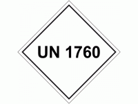 UN 1760 Package Labels - 250 labels p...