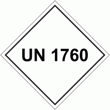 UN 1760 Package Labels - 250 labels per roll