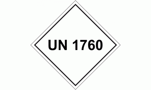 UN 1760 Package Labels - 250 labels per roll
