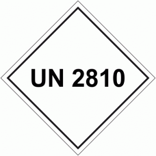 UN 2810 Package Labels - 250 labels per roll