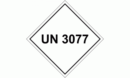 UN 3077 Package Labels - 250 labels per roll