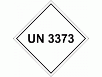 UN 3373 Package Labels - 250 labels p...