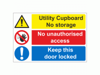 Utility cupboard no unauthorsed acces...