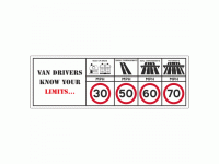 Van Drivers Know Your Limits Signs