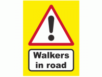 Walkers in Road Sign