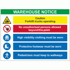 Warehouse Notice Sign