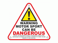 Warning Motor Sport Can Be Dangerous ...