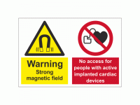 Warning strong magnetic field No acce...