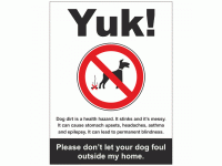 Yuk Dog Fouling Sign