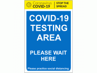 COVID-19 Testing Area Sign
