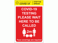 COVID-19 Testing Please Wait Here To ...
