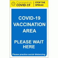 COVID-19 Vaccination Area Sign