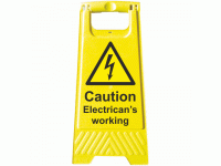 Caution Electricans working A-Board