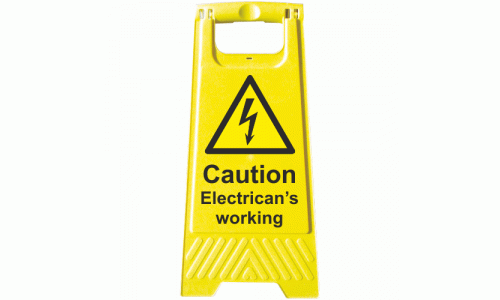 Caution Electricans working A-Board