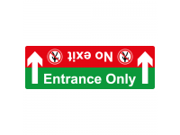 Entrance only no exit floor sticker