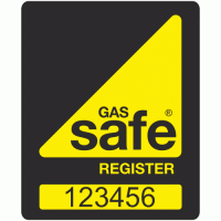 Gas Safe Vehicle Livery Stickers with Registration Number