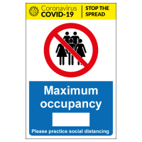 Maximum occupancy for social distancing