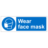 Wear face mask sign