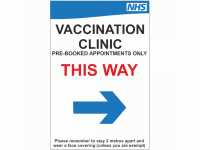 NHS Vaccination Clinic This Way Right...