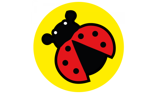 Ladybird school social distancing floor graphics sticker