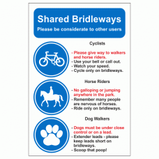 Shared Bridleways Sign