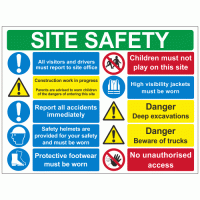 Multi-Message Site Safety Sign