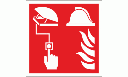 Smoke Vent Manual Control Sign