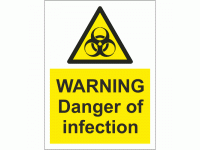 Warning Danger of Infection Sign