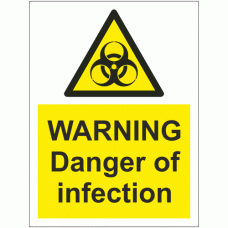 Warning Danger of Infection Sign