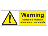Warning isolate this machine before r...