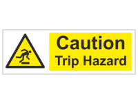 Caution trip hazard sign