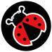 Ladybird school social distancing floor graphics sticker