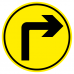 Turn right arrow Social Distancing Anti-Slip Floor Sticker