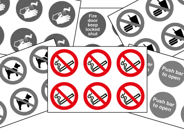 Safety Stickers 6 up 