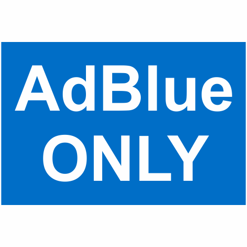 AdBlue Only Sticker, Vehicle Stickers